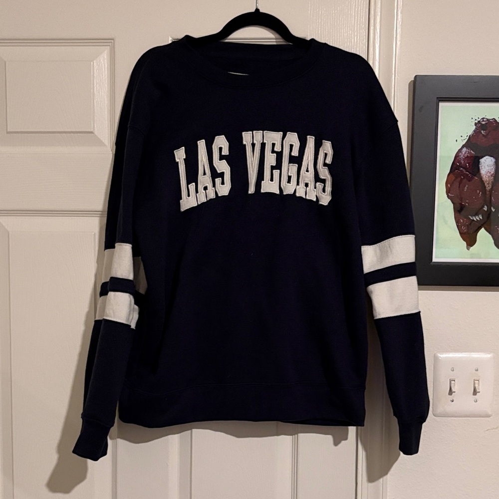 Las Vegas Black and White Men's Sweater